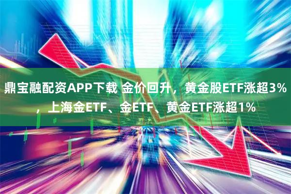 鼎宝融配资APP下载 金价回升，黄金股ETF涨超3%，上海金ETF、金ETF、黄金ETF涨超1%